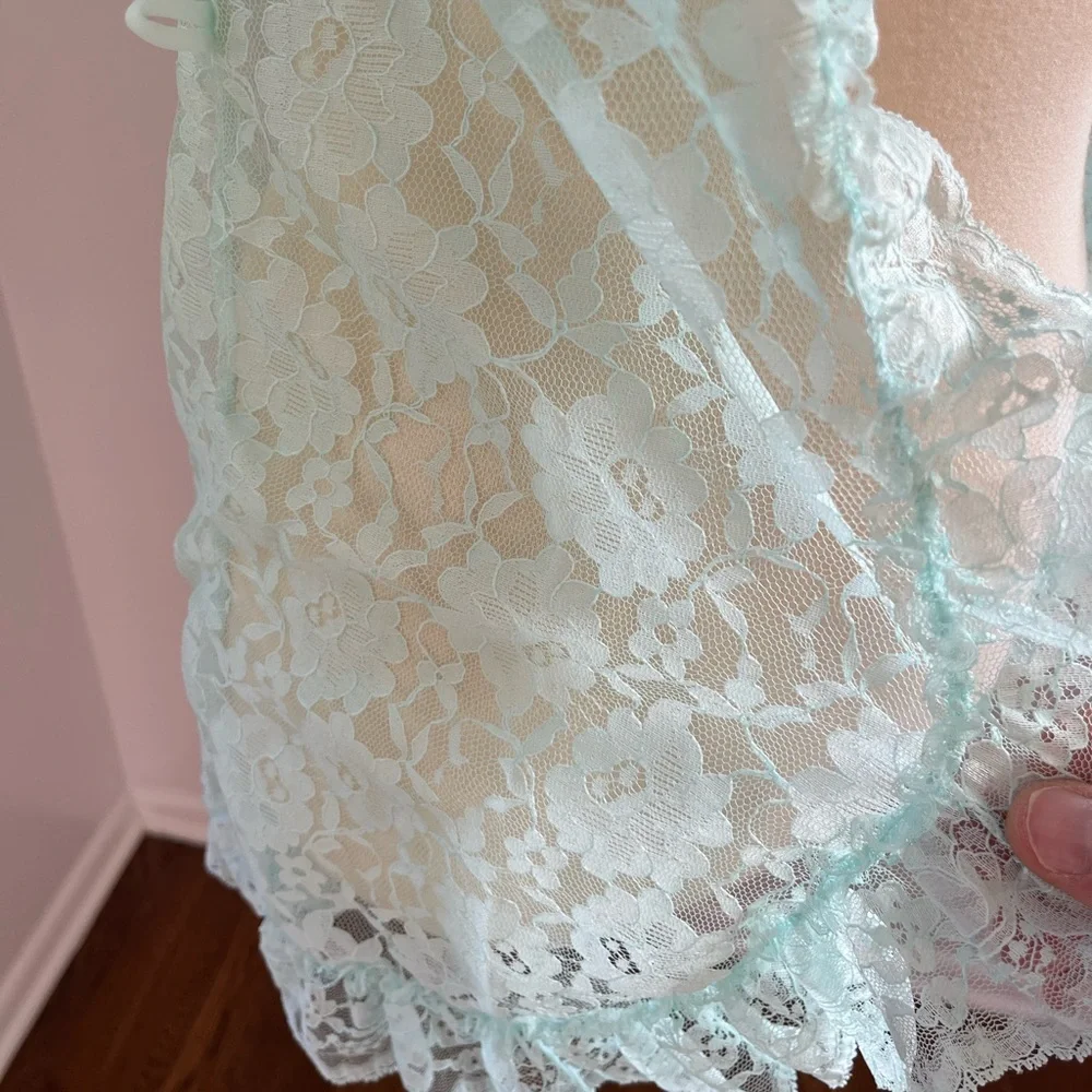 Vintage Val Mode Lace Bed Jacket, Mini Robe 1950s - Picture 4 of 5